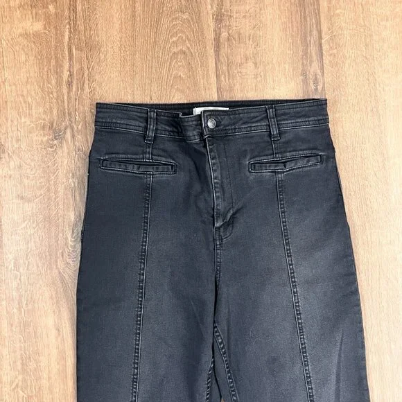 We The Free Firecracker Flare Jeans Black Gold Star Festival Sz 32 - Picture 5 of 10